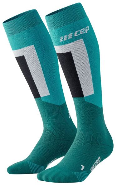 CEP Ski Thermo Women Socks turqouise