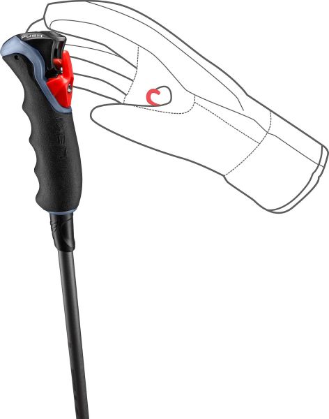 Leki Carbon 12 TR schwarz-grau